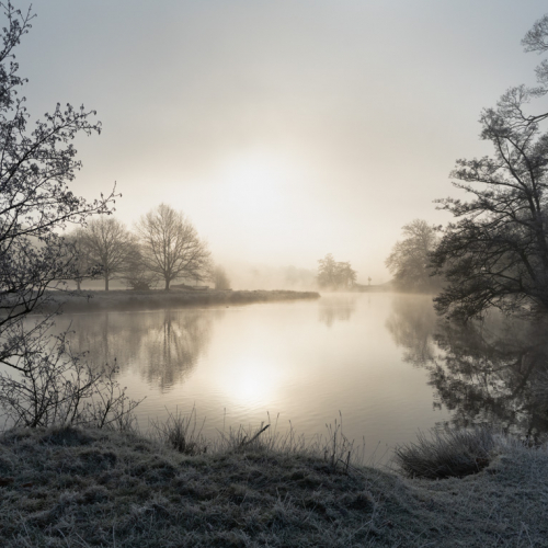  DSC0795 Mist Over The River Derwent Chatsworth 